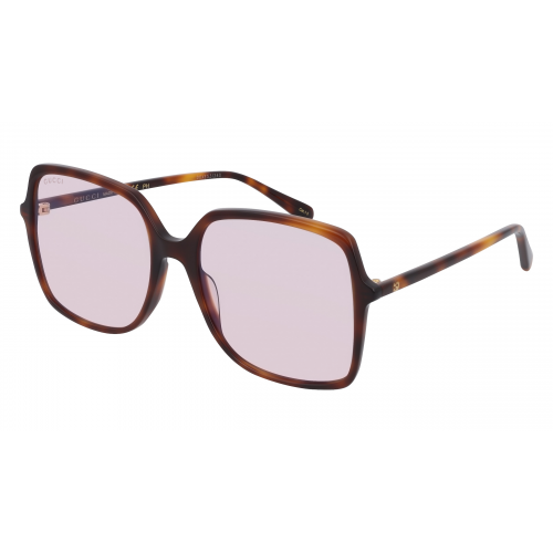 Gucci GG0544S Damen-Sonnenbrille Vollrand Eckig Kunststoff-Gestell, braun