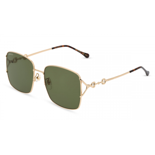 Gucci GG 1018SK Damen-Sonnenbrille Vollrand Eckig Metall-Gestell, gold