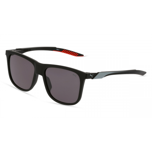 Puma PU0360S Herren-Sonnenbrille Vollrand Eckig Kunststoff-Gestell, schwarz