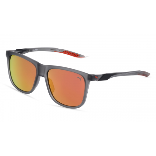 Puma PU0360S Herren-Sonnenbrille Vollrand Eckig Kunststoff-Gestell, grau