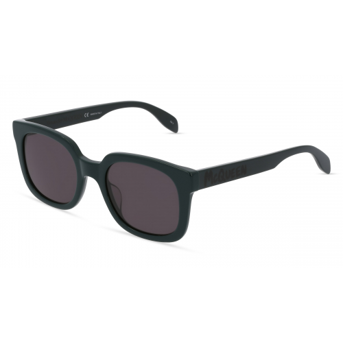 Alexander McQueen AM0348S Herren-Sonnenbrille Vollrand Eckig Kunststoff-Gestell, grün