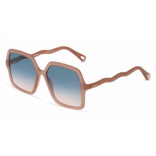 Chloé CH0086S Damen-Sonnenbrille Vollrand Eckig Bio-Acetat-Gestell, gelb