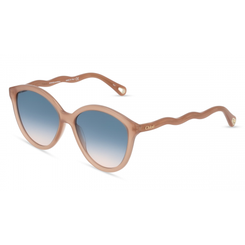 Chloé CH0087S Damen-Sonnenbrille Vollrand Butterfly Bio-Acetat-Gestell, braun