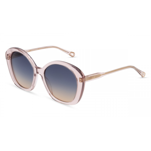 Chloé CH0081S Damen-Sonnenbrille Vollrand Oval Bio-Acetat-Gestell, pink