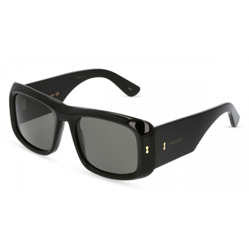 Gucci GG1080S Herren-Sonnenbrille Vollrand Eckig Kunststoff-Gestell, schwarz