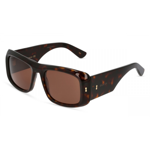 Gucci GG1080S Herren-Sonnenbrille Vollrand Eckig Kunststoff-Gestell, braun