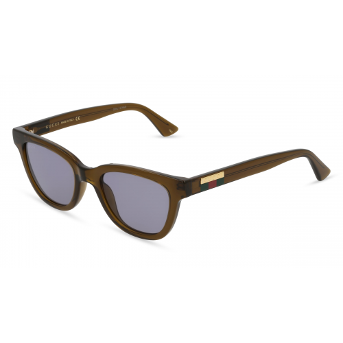 Gucci GG1116S Herren-Sonnenbrille Vollrand Eckig Kunststoff-Gestell, braun