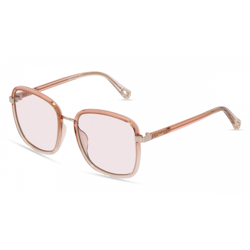 Chloé CH0034S Damen-Sonnenbrille Vollrand Eckig Kunststoff-Gestell, Orange