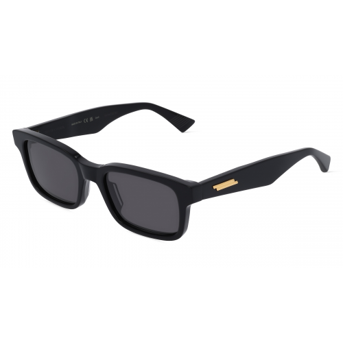 Bottega Veneta BV1146S Herren-Sonnenbrille Vollrand Eckig Kunststoff-Gestell, schwarz