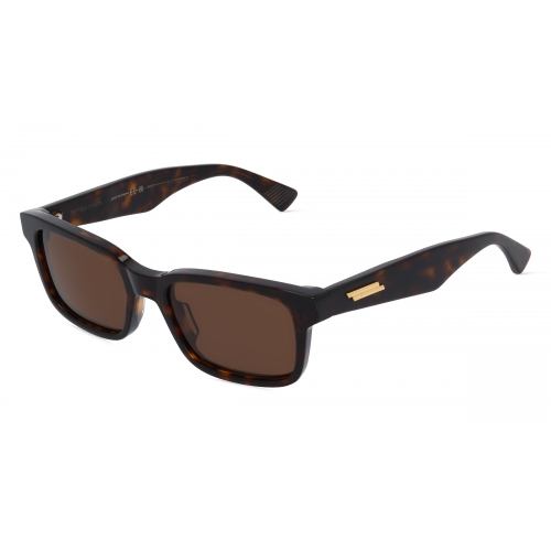 Bottega Veneta BV1146S Herren-Sonnenbrille Vollrand Eckig Kunststoff-Gestell, braun