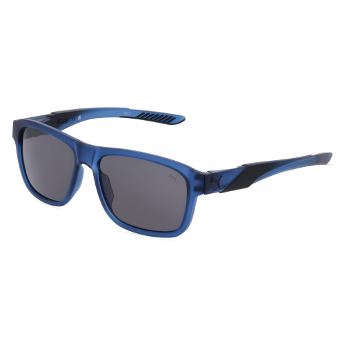 Puma PU0377S Herren-Sonnenbrille Vollrand Eckig Kunststoff-Gestell, blau