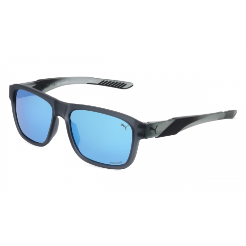 Puma PU0377S Herren-Sonnenbrille Vollrand Eckig Kunststoff-Gestell, grau