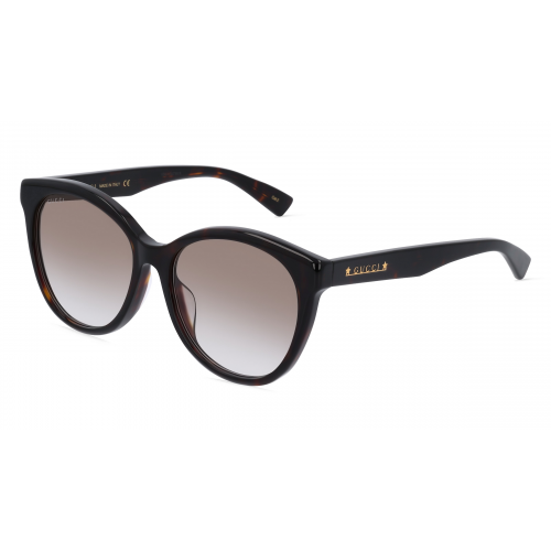 Gucci GG1171SK Damen-Sonnenbrille Vollrand Rund Acetat-Gestell, braun