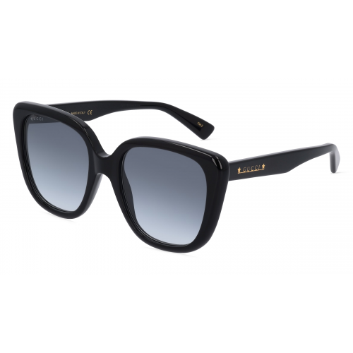 Gucci GG1169S Damen-Sonnenbrille Vollrand Butterfly Kunststoff-Gestell, schwarz