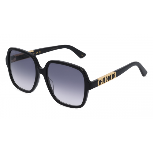 Gucci GG1189S Damen-Sonnenbrille Vollrand Eckig Kunststoff-Gestell, schwarz