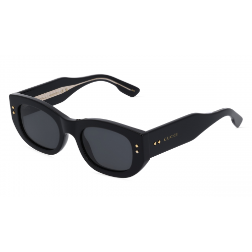 Gucci GG1215S Damen-Sonnenbrille Vollrand Eckig Kunststoff-Gestell, schwarz