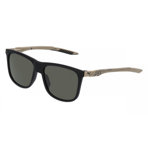 Puma PU0395S Herren-Sonnenbrille Vollrand Eckig Kunststoff-Gestell, schwarz