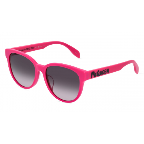 Alexander McQueen AM0387SK Damen-Sonnenbrille Vollrand Panto Kunststoff-Gestell, pink