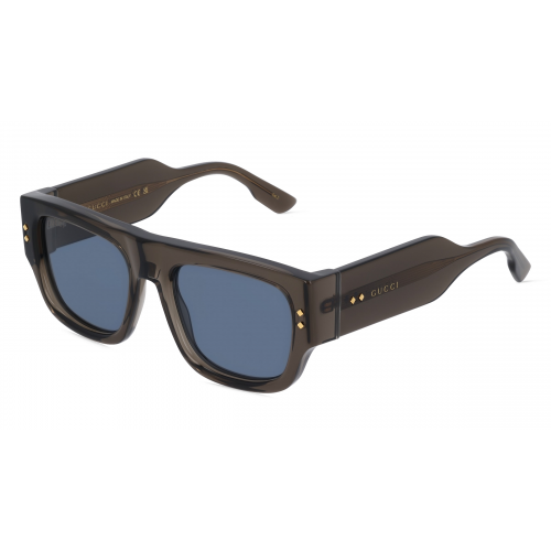 Gucci GG1262S Herren-Sonnenbrille Vollrand Eckig Kunststoff-Gestell, grau