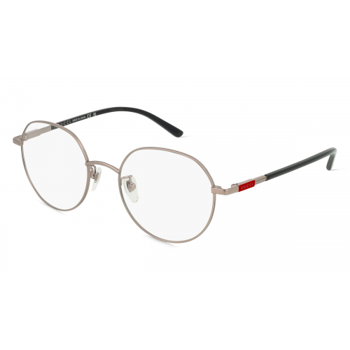 Gucci GG1349O Unisex-Brille inkl. Gläser Vollrand Rund Metall-Gestell 53mm/20mm/145mm, silber