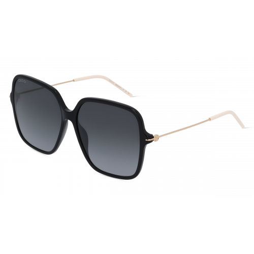 Gucci GG1267S Damen-Sonnenbrille Vollrand Eckig Kunststoff-Gestell, schwarz