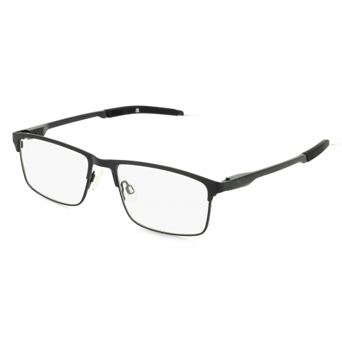 Puma PU0415O Unisex-Brille inkl. Gläser Vollrand Rechteckig Metall-Gestell 54mm/17mm/140mm, schwarz