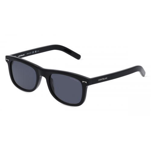 Montblanc MB0260S Herren-Sonnenbrille Vollrand Eckig Recycelt-Gestell, schwarz