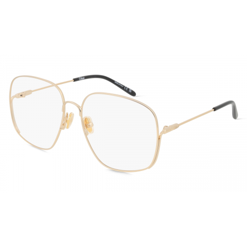 Chloé CH0165O Unisex-Brille inkl. Gläser Vollrand Eckig Metall-Gestell 58mm/15mm/135mm, gold