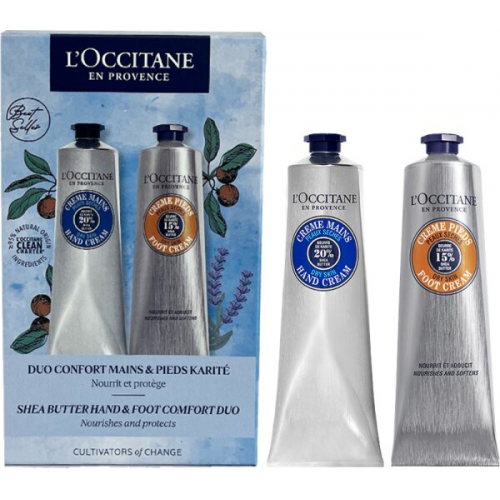 L'Occitane Shea Beruhigendes Hand- & Fu&szlig;pflege Duo = Handcreme 150 ml + Fu&szlig;creme 150 ml 2 Artikel im Set