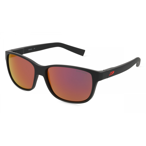 Julbo POWELL J475 Herren-Sonnenbrille Vollrand Eckig Polycarbonat-Gestell, Schwarz