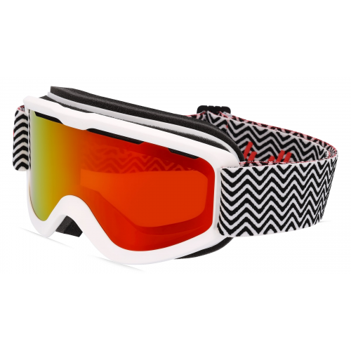 Julbo JUNE J752 Jugend-Skibrille Vollrand Monoscheibe Kunststoff-Gestell, weiß