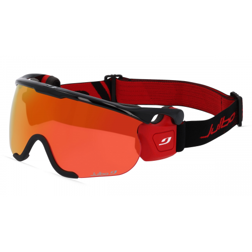 Julbo SNIPER EVO M J691 Unisex-Sonnenbrille Vollrand Monoscheibe Kunststoff-Gestell, schwarz