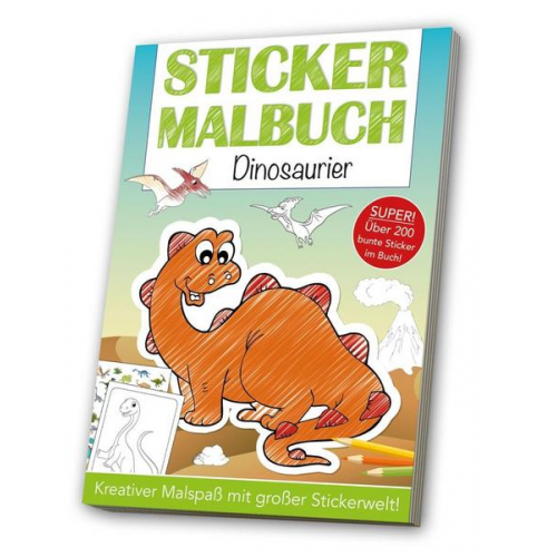 37775 - Stickermalbuch: Dinosaurier