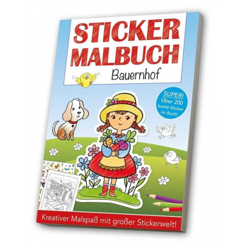 37774 - Stickermalbuch: Bauernhof