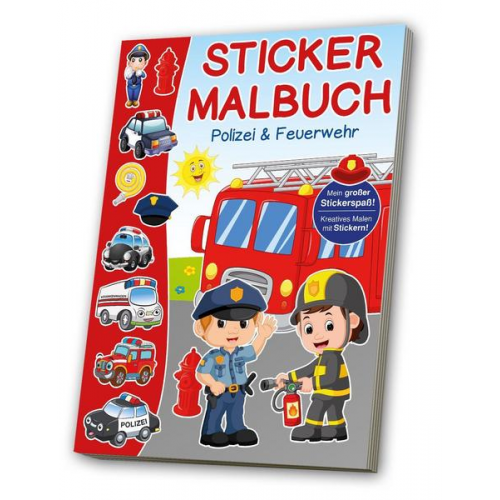 27105 - Mal- & Stickerbuch - Polizei, Feuerwehr, Rettung