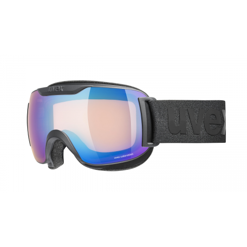 Uvex DOWNHILL 2000 S CV  Unisex-Skibrille Vollrand Monoscheibe Kunststoff-Gestell, schwarz