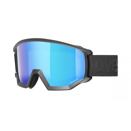 Uvex ATHLETIC CV OTG  Unisex-Skibrille Vollrand Monoscheibe Kunststoff-Gestell, schwarz