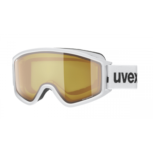 Uvex G GL 3000 LGL OTG  Unisex-Skibrille Vollrand Monoscheibe Kunststoff-Gestell, weiß