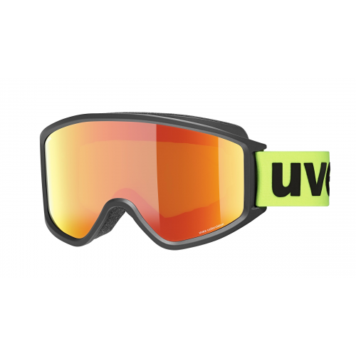 Uvex G GL 3000 CV  Unisex-Skibrille Vollrand Monoscheibe Kunststoff-Gestell, schwarz