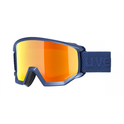 Uvex ATHLETIC CV Unisex-Skibrille Vollrand Monoscheibe Kunststoff-Gestell, blau