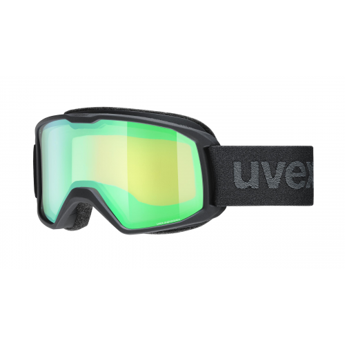 Uvex ELEMNT FM Unisex-Skibrille Vollrand Monoscheibe Kunststoff-Gestell, schwarz