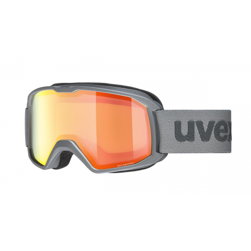 Uvex ELEMNT FM Unisex-Skibrille Vollrand Monoscheibe Kunststoff-Gestell, grau