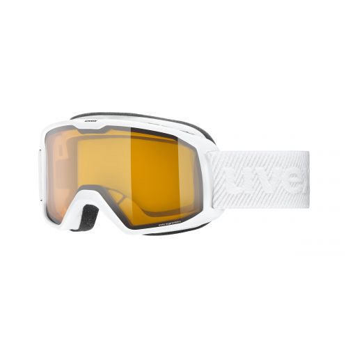 Uvex ELEMNT LGL Unisex-Skibrille Vollrand Monoscheibe Kunststoff-Gestell, weiß