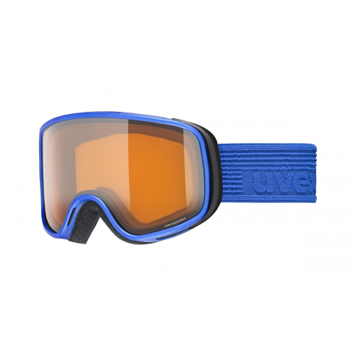 Uvex SCRIBBLE LG Unisex-Skibrille Vollrand Monoscheibe Kunststoff-Gestell, blau