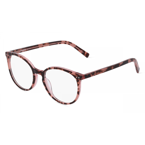 Rodenstock 5358 Unisex-Brille inkl. Gläser Vollrand Rund Kunststoff-Gestell 51mm/18mm/140mm, pink