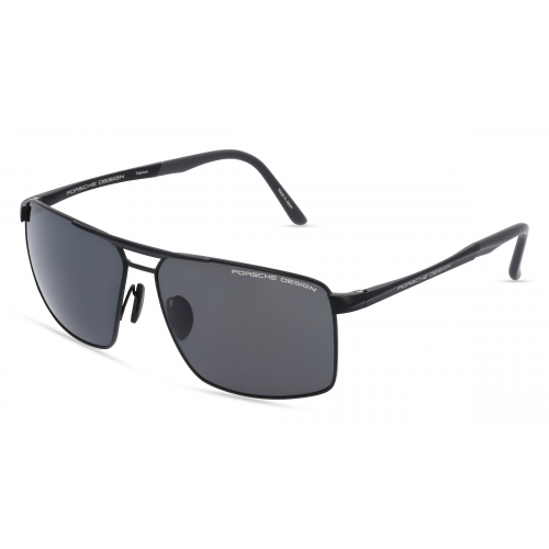 Porsche Design 8918 Herren-Sonnenbrille Vollrand Pilot Metall-Gestell, schwarz