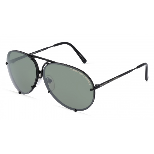 Porsche Design 8478 Herren-Sonnenbrille Vollrand Pilot Metall-Gestell, schwarz