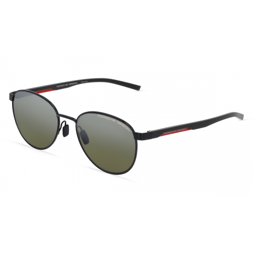 Porsche Design 8945 Herren-Sonnenbrille Vollrand Panto Metall-Gestell, schwarz