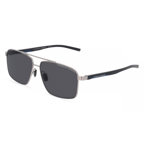 Porsche Design 8944 Herren-Sonnenbrille Vollrand Pilot Metall-Gestell, silber