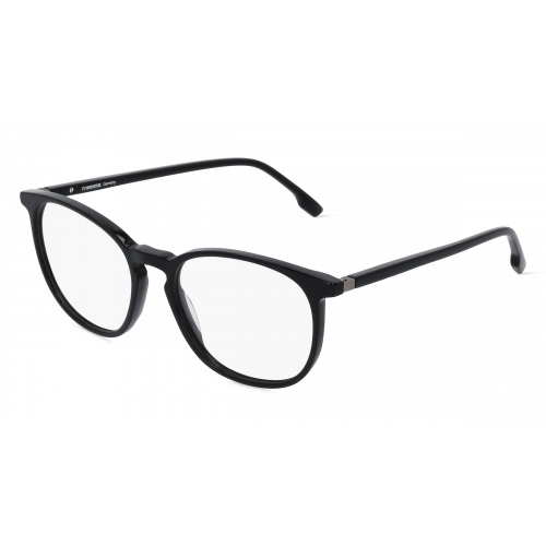 Rodenstock 5359 Unisex-Brille inkl. Gläser Vollrand Rund Kunststoff-Gestell 53mm/18mm/145mm, schwarz